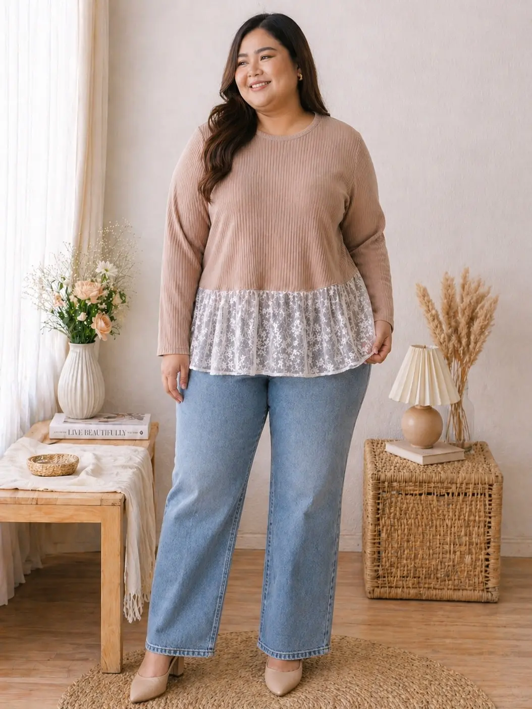 DELIA - BLOUSE JUMBO SIZE - BLOUSE KOREA PLUS SIZE