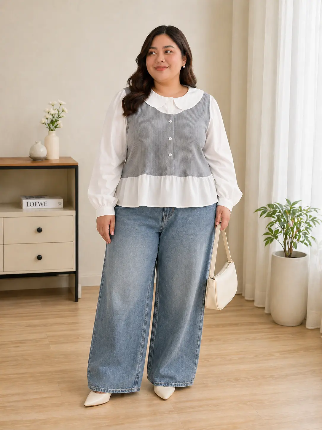 ELYSIA - BLOUSE KOREA BIG SIZE - BLOUSE PLUS SIZE